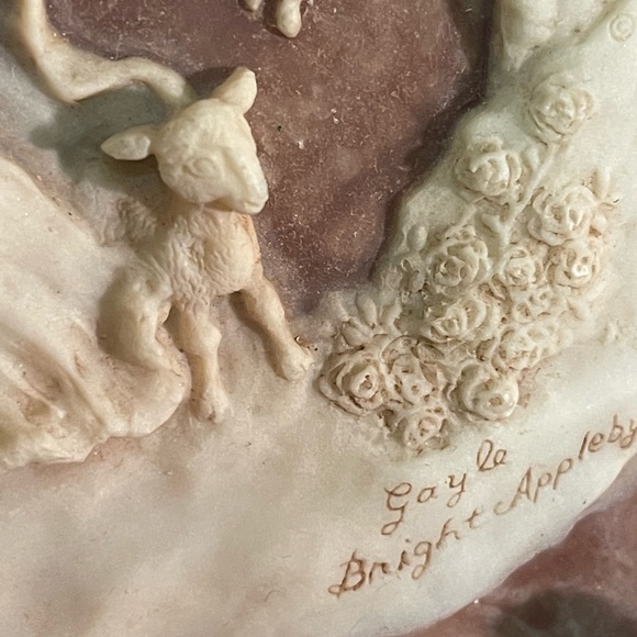 Stunning Vtg LORD BYRON Marble “She Walks in Beauty” Collectors Plate - Picture 7 of 11